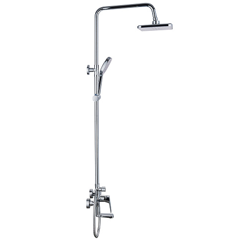Душевая система Ligeya L1201 с одноручным смесителем, изливом, тропическим и ручным душем