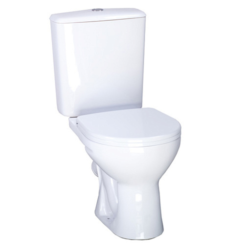 Унитаз-компакт Santeri Орион белый (арматура и сиденье, косой выпуск)