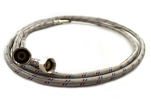 Гибкая подводка для смесителя (нерж. сталь) 1/2"хМ10 1,5м пара