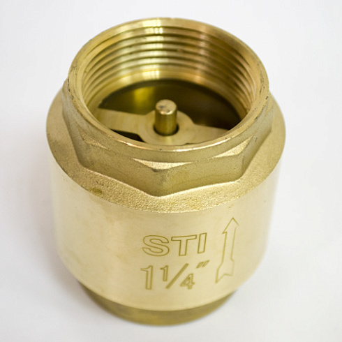 Клапан обратный пружинный STI 32 (латунный шток)