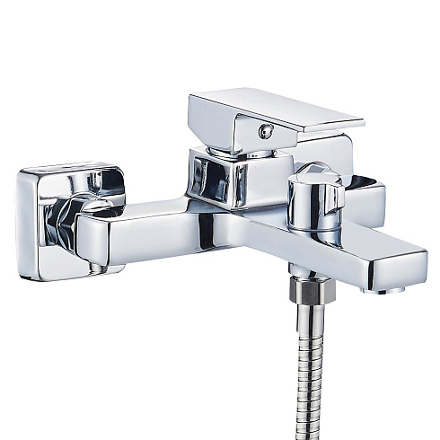 Смеситель для ванны Ligeya L3011 с душем одноручный с коротким изливом