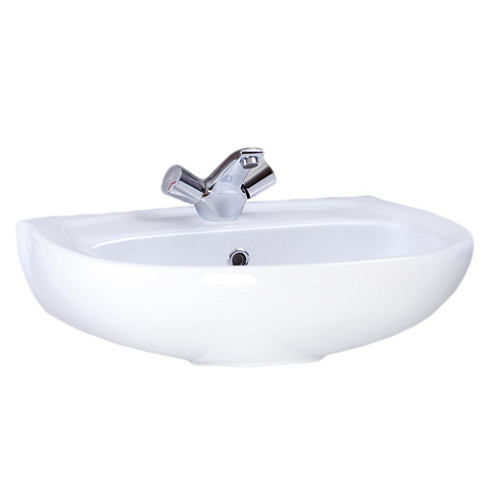 Умывальник Santeri Версия 57 белый (с переливом, без пьедестала)