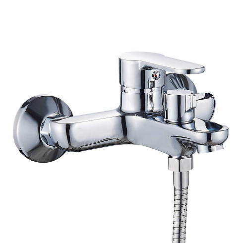 Смеситель для ванны Ligeya L3012 с душем одноручный с коротким изливом