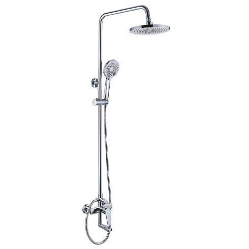 Душевая система Ligeya L1202 с одноручным смесителем, изливом, тропическим и ручным душем