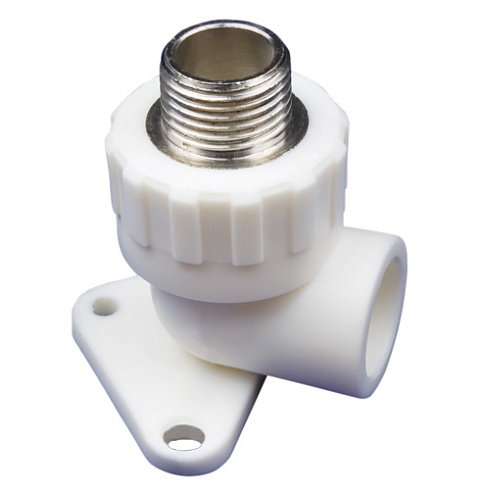 Угольник c креплением (водорозетка) PPRC MeerPlast НР 25х¾"