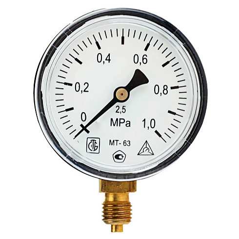 Манометр радиальный МТ-63 1,0МПа (трубная резьба - G¼")
