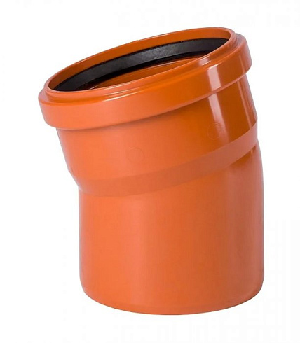 Отвод наружный НПВХ 160х15° 