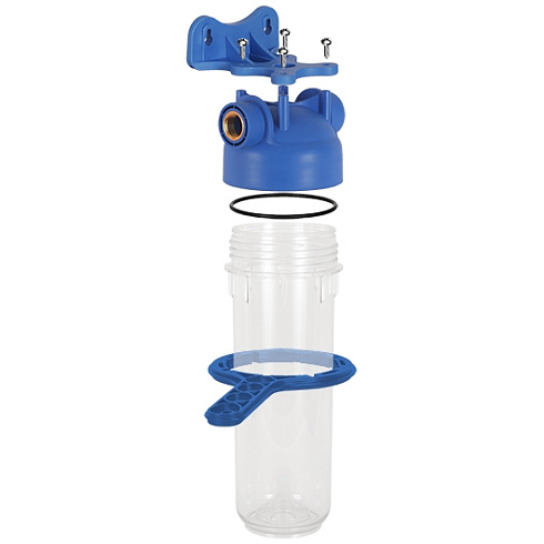 Фильтр прозрачный АКВАБРАЙТ АБФ-10-34 SL10", латунь 3/4" (кронштейн, ключ)