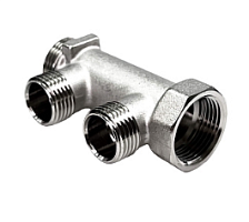 Коллектор STI ГШ 3/4" (НР 1/2"х2 вых.)