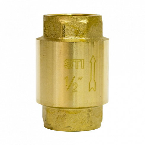Клапан обратный пружинный STI 15 (латунный шток)