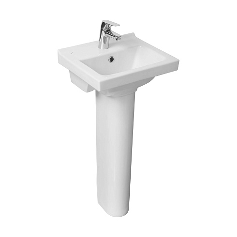 Умывальник Santeri Визит 40 белый (с переливом, без пьедестала)