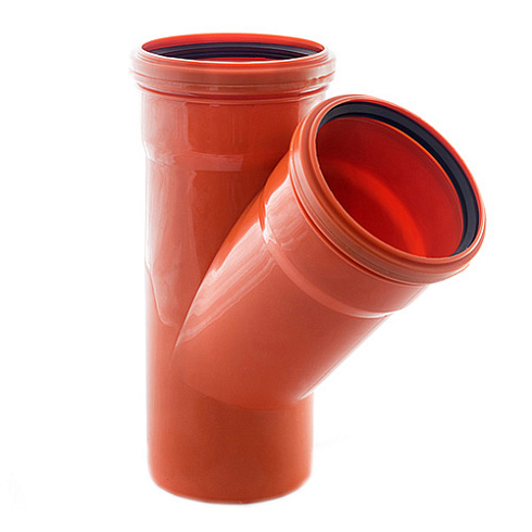 Тройник наружный НПВХ 200х160х87°