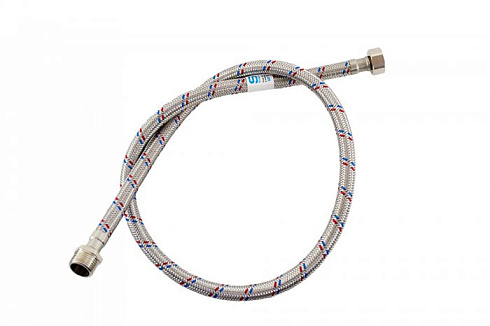 Гибкая подводка для воды (нерж. сталь) ГШ 1/2" 1,5м