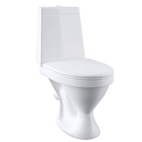 Унитаз-компакт Santeri Прайм белый (арматура и сиденье, косой выпуск)