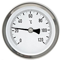 Термометр биметаллический ∅100 120°C (L100)