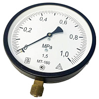 Манометр радиальный МТ 160 1,0МПа (трубная резьба - G½")