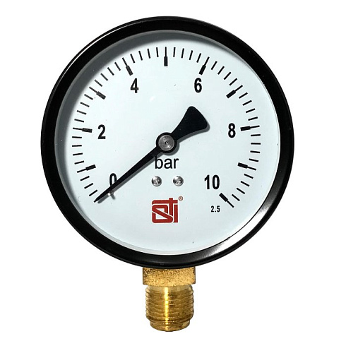 Манометр радиальный STI ∅100 10 bar (G½")