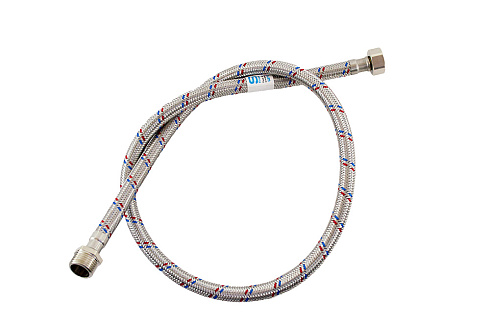 Гибкая подводка для воды (нерж. сталь) ГШ 1/2" 1,2м