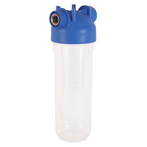 Фильтр прозрачный АКВАБРАЙТ АБФ-10-34 SL10", латунь 3/4" (кронштейн, ключ)