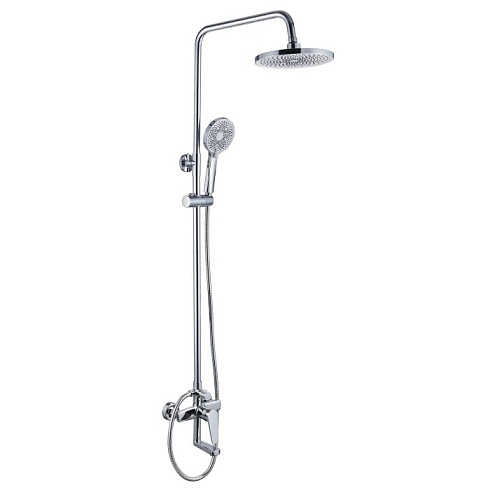 Душевая система Ligeya L1202 с одноручным смесителем, изливом, тропическим и ручным душем