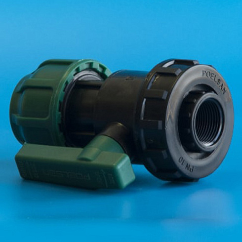 Кран шаровой ПНД разъёмный ВР 32х1"