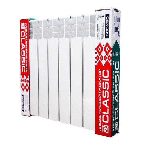 Алюминиевый радиатор STI Classic 500/80 (S500A6) 12 сек.