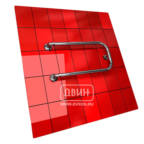 Полотенцесушитель нерж. P 500x500 1" Без полки Двин