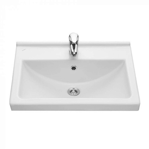 Умывальник Santeri Визит 55 белый (с переливом, без пьедестала)