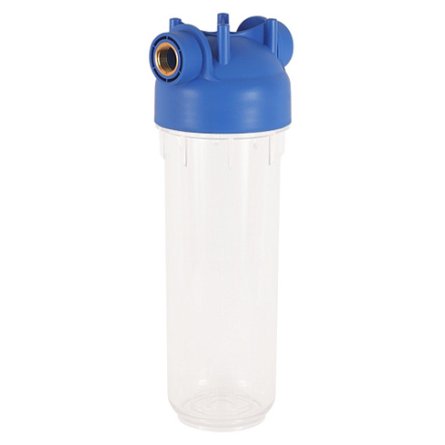 Фильтр прозрачный АКВАБРАЙТ АБФ-10-12 SL10", лат.рез.1/2" (кронштейн, ключ)