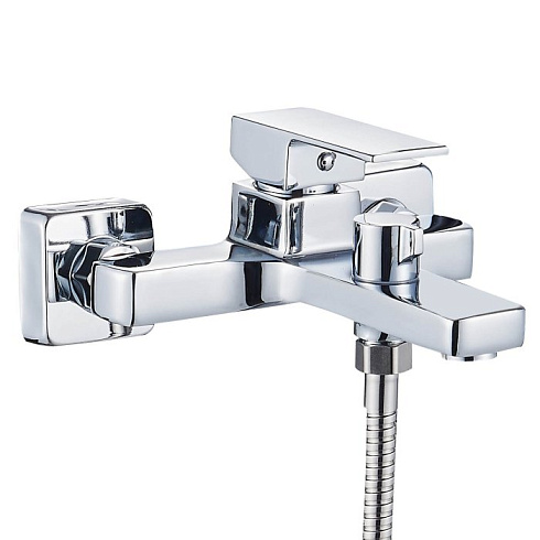 Смеситель для ванны Ligeya L3011 с душем одноручный с коротким изливом