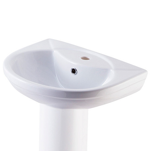 Умывальник Rosa Комфорт 51 белый (с переливом, без пьедестала)