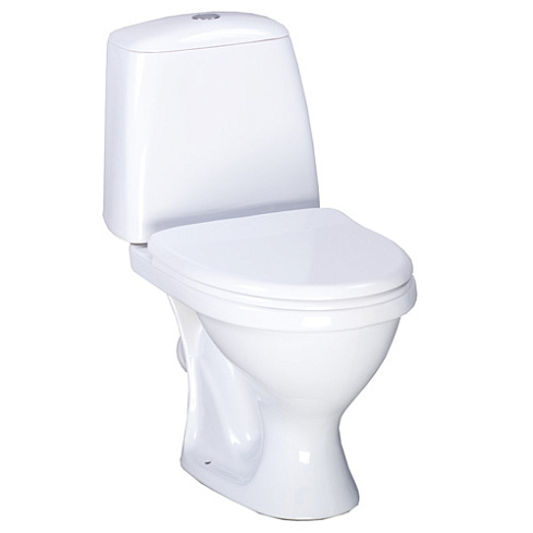 Унитаз-компакт Santeri Соната белый (арматура и сиденье, косой выпуск)