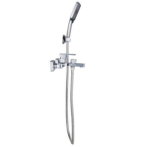 Смеситель для ванны Ligeya L3011 с душем одноручный с коротким изливом