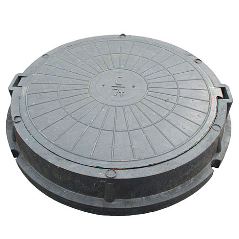 Люк полимерный, 70 кН - чёрный