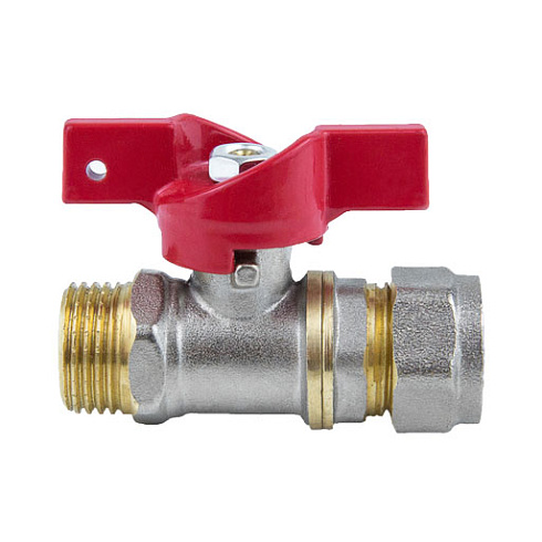 Кран шаровой STI обжимной НР 16х½"