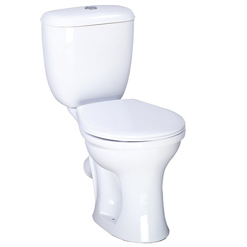 Унитаз-компакт Santeri Версия белый (арматура и сиденье, косой выпуск)