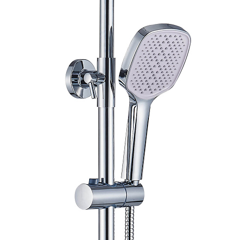 Душевая система Ligeya L1201 с одноручным смесителем, изливом, тропическим и ручным душем